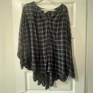 ✨SALE✨ Lucky Brand Plaid Tunic Top